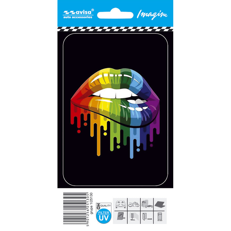Avisa, AutoTattoo Aufkleber Mouth - 8,7x12,5cm, Vinyl