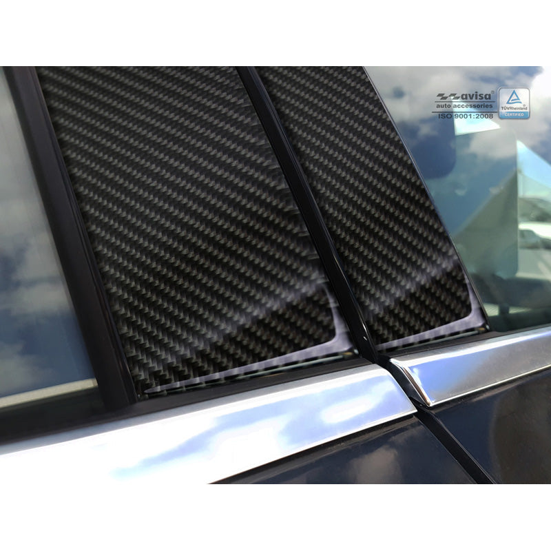 Avisa, B-Säulen Blende passend für Mercedes-Benz A-Klasse W176 2015- Schwarz Carbon