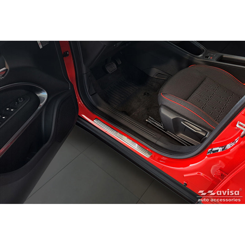 Avisa, Trinbeskyttere, Rustfrit stål, Passer til Fiat 600(e) (365_) 2023-, 'Lines' – 4 dele