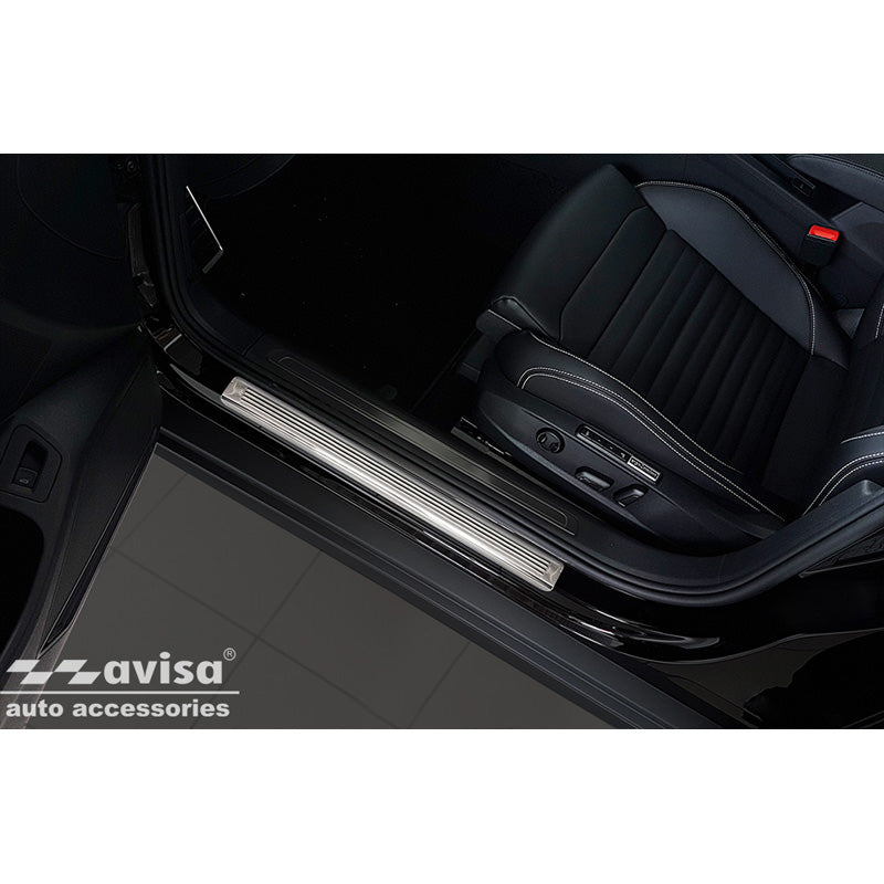 Avisa, Edelstahl Einstiegsleisten passend für Volkswagen Passat 3G Limousine/Variant 2014-2023 - Lines - 4-teilig, Inox
