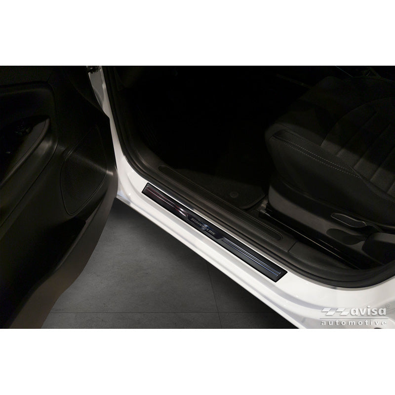 Avisa, Universel Trinbeskytter, Aluminium/Sort, 54 x 4 cm - 2 dele