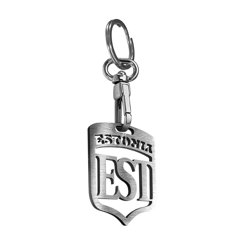 Avisa, Schlüsselanhänger aus Edelstahl - Estland (Silber)
