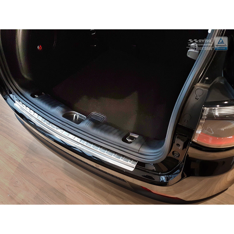 Avisa, Edelstahl Heckstoßstangenschutz passend für Jeep Compass 2017- Ribs, Silber