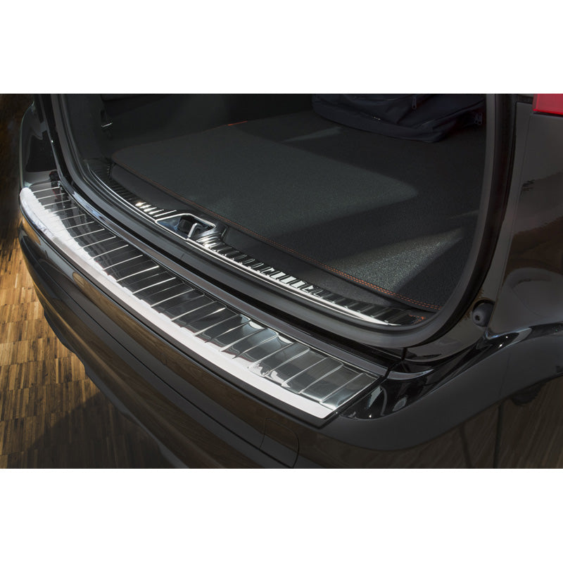 Avisa, Edelstahl Heckstoßstangenschutz passend für Volvo XC60 2013-2016 Ribs, Silber
