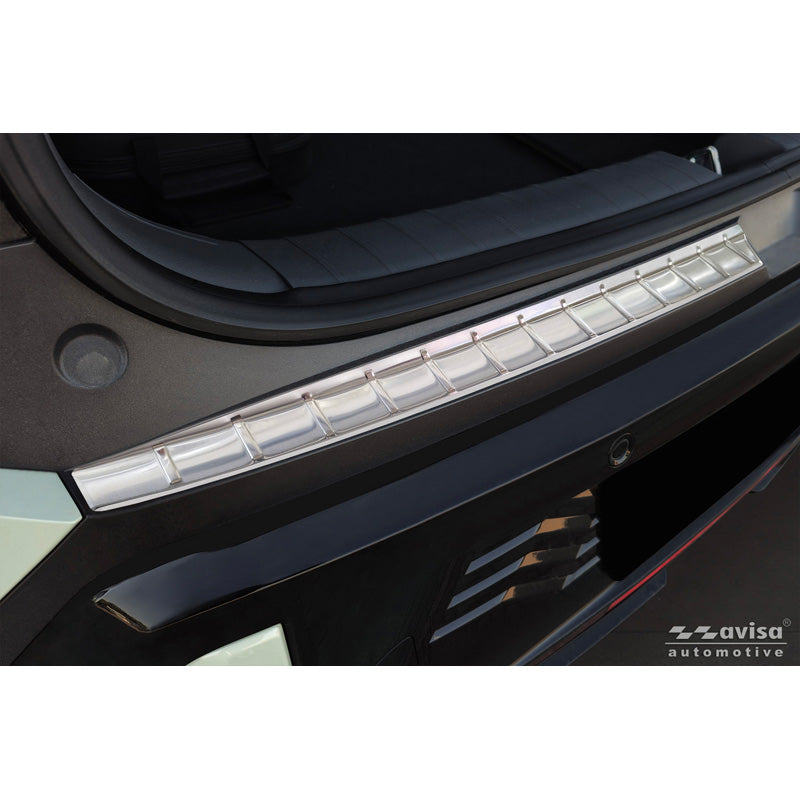 Avisa Stainless Steel Rear Bumper Protector suitable for KIA EV3 GT 2024- - Silver - 2-pieces