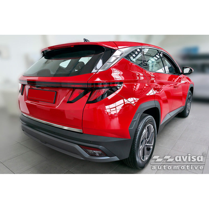 Avisa, Bagklapbeklædning, Børstet rustfrit stål, passer til Hyundai Tucson IV (2020-2024) & Facelift (2024-)