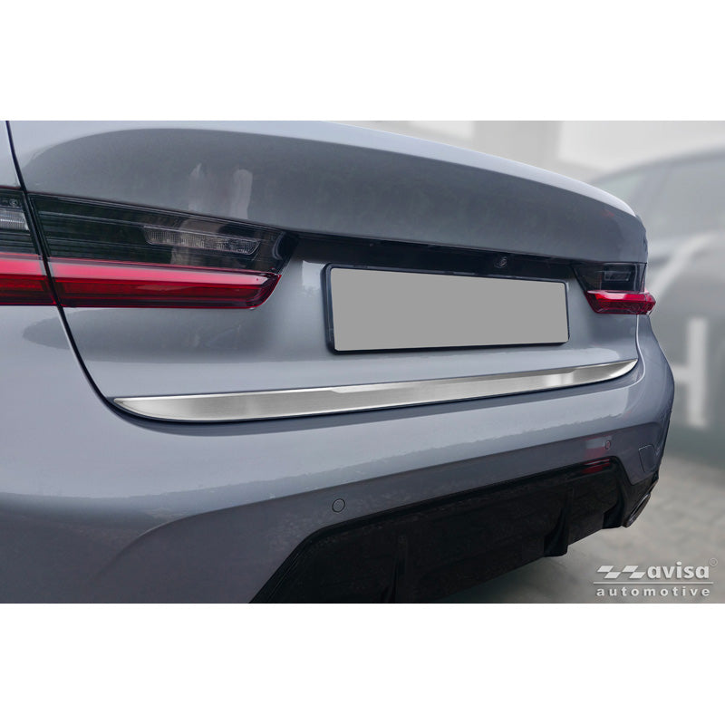 Avisa, Bagklapliste, Børstet rustfrit stål, passer til BMW 3-Serie (G20) M-Sport Facelift (2018-2022), Facelift (2022-2024) & Facelift (2024-)