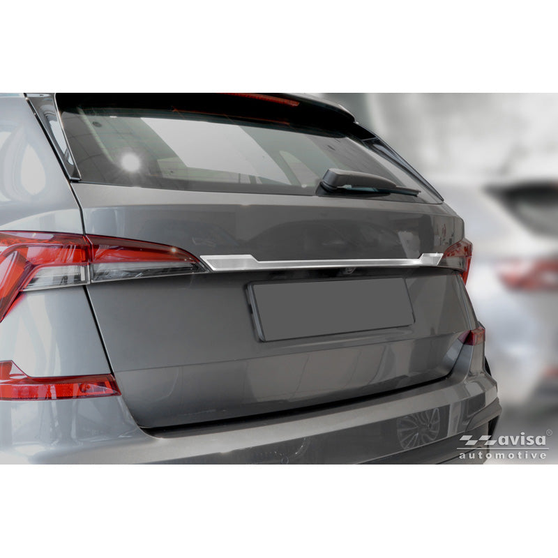 Avisa, Bagagerumsklapbeskytter, Rustfrit stål, passer til Skoda Kamiq (NW4) (2019-2024) & Facelift (2024-)
