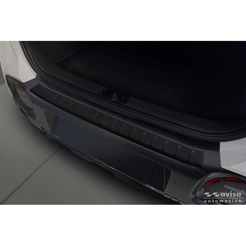Avisa Stainless Steel Rear Bumper Protector suitable for Hyundai Inster 2024- - Matt Black