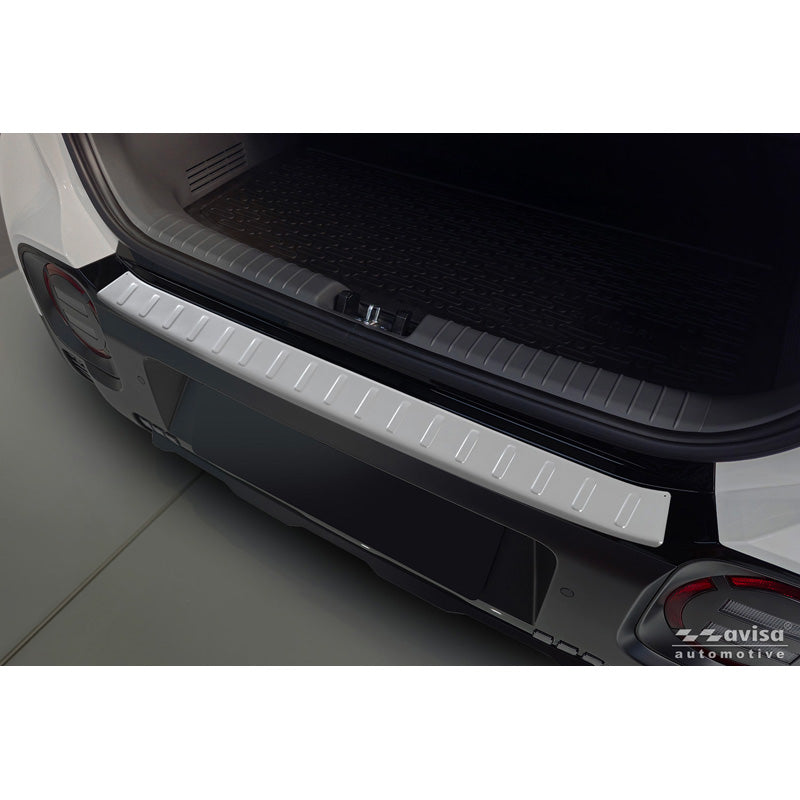 Avisa Stainless Steel Rear Bumper Protector suitable for Hyundai Inster 2024- - Soft Silver