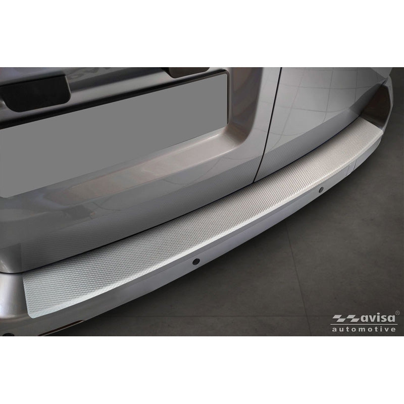 Avisa Stainless Steel Rear bumper protector suitable for Citroën Jumpy & Spacetourer / Peugeot Expert & Traveller / Toyota Proace 2016- / Opel Vivaro & Zafira Life 2019- (L1) 'Wave'