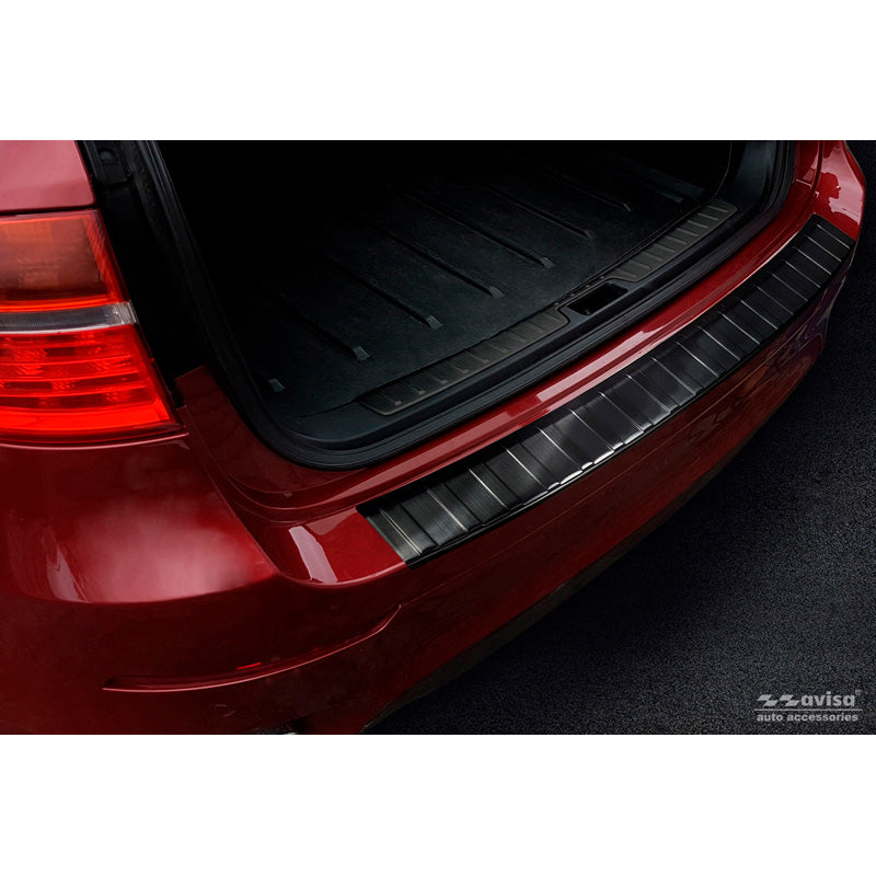 Avisa, Schwarz Edelstahl Heckstoßstangenschutz passend für BMW X6 (E71) 2009-2014