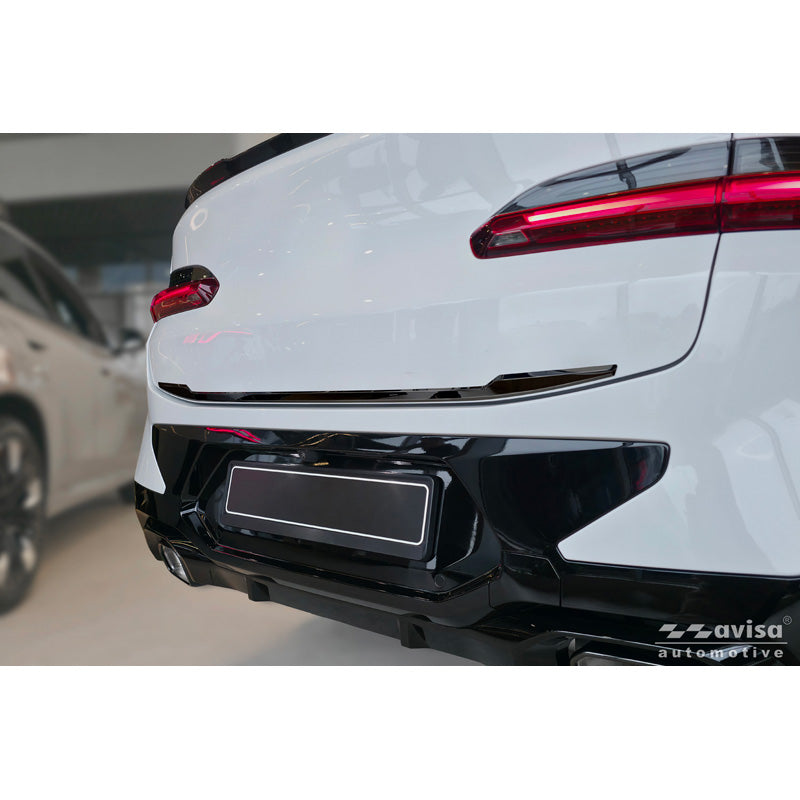 Avisa, Bagklaptrim, Sort krom rustfrit stål, passer til BMW X4 II (G02) M-Sport Facelift (2021-)