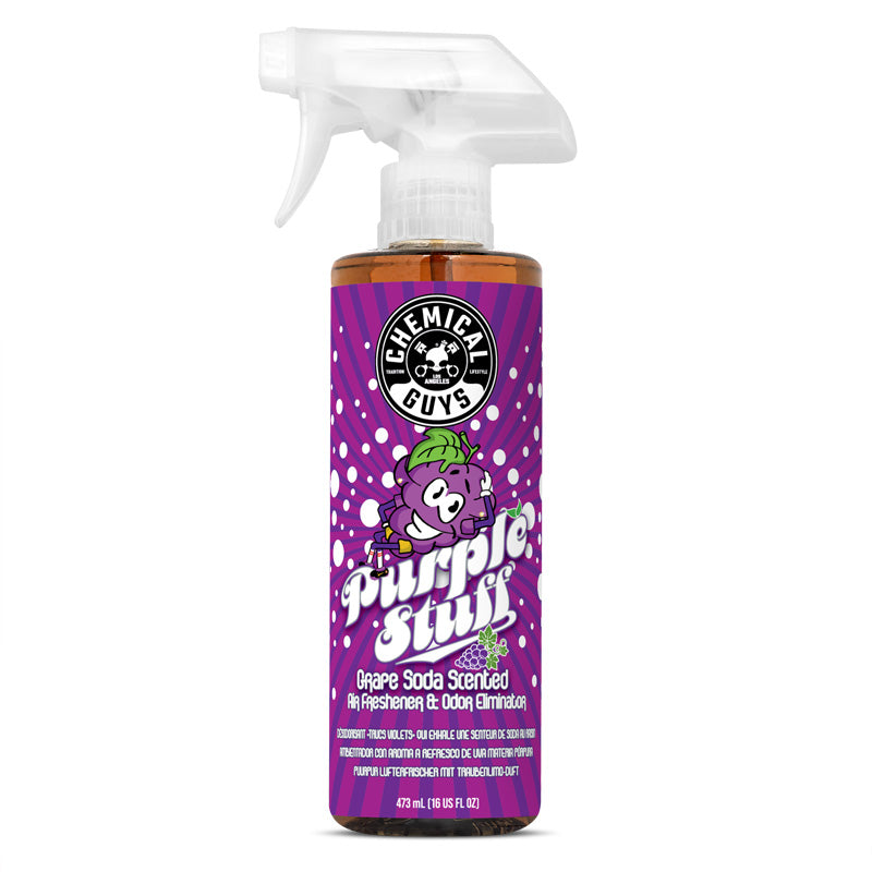 Chemical Guys Purple Stuff Grape Soda Scent Air Freshener & Odor Eliminator (473ml)