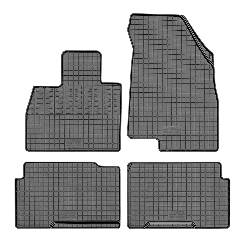 CIKCAR Rubber car mats set suitable for Chery Tiggo 7 & Tiggo 8 2025- / EBRO S700 & S800 2024- (4-pieces + fixing system)