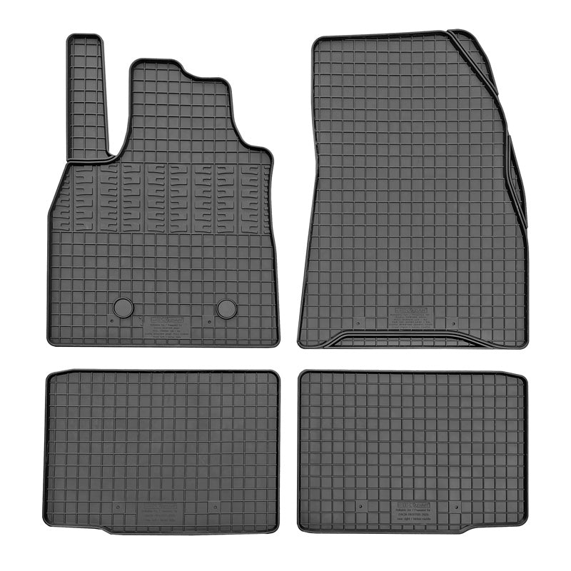 CIKCAR Rubber car mats set suitable for Dacia Bigster Full Hybrid 2024- (4-pieces + fixing system)