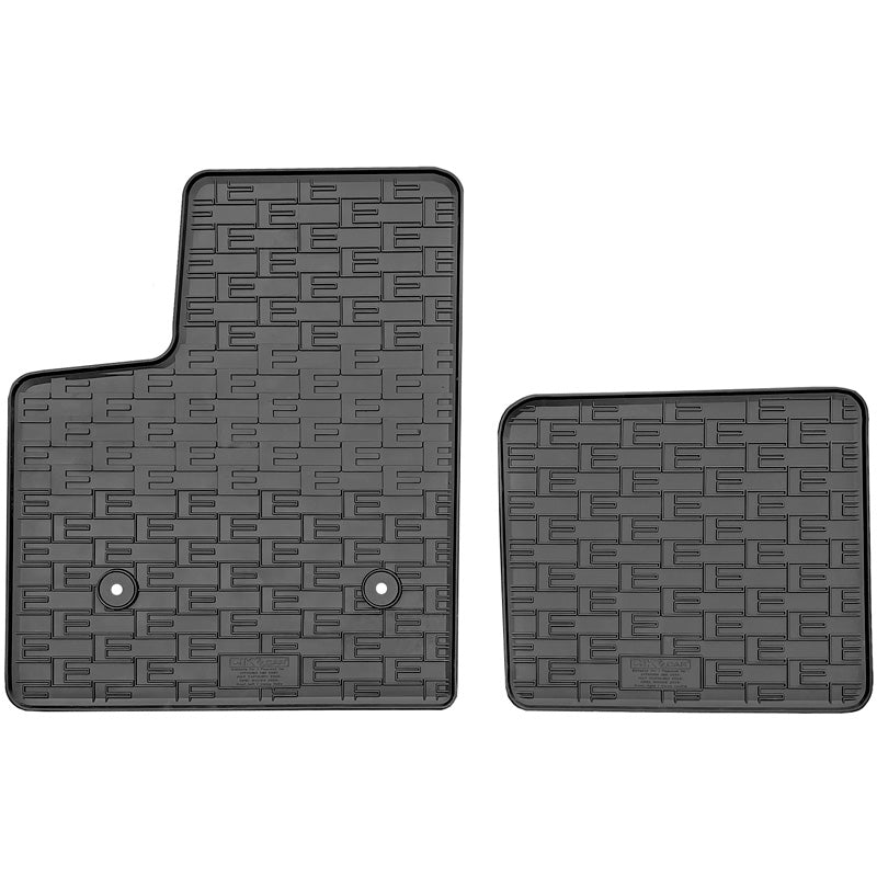 CIKCAR Rubber car mats set suitable for Opel Rocks-e 2021- / Citroën Ami 2020- / Fiat Topolino 2023- (2-pieces + fixing system)
