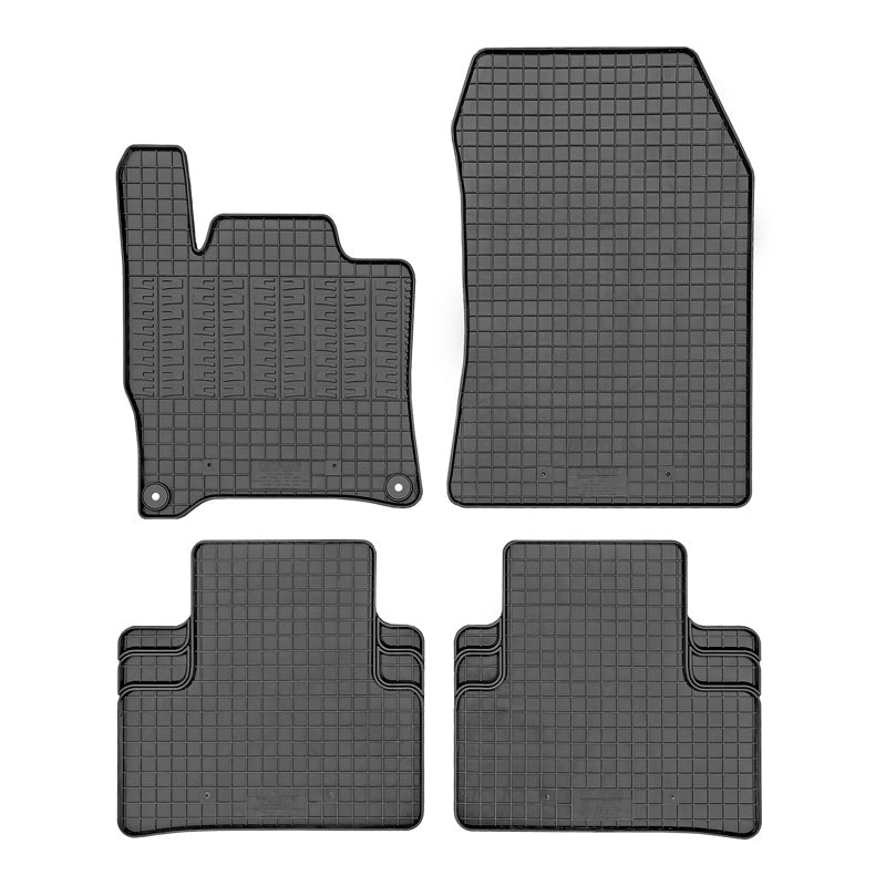 CIKCAR, Gummimåtter, Specialtilpasset, Passer til Peugeot 408 MHEV 2023-, 308 III HB/SW MHEV 2021-, Citroën DS4 MHEV 2021-, Opel Astra L HB/ST MHEV 2022-, 4 dele + fastgøringssystem