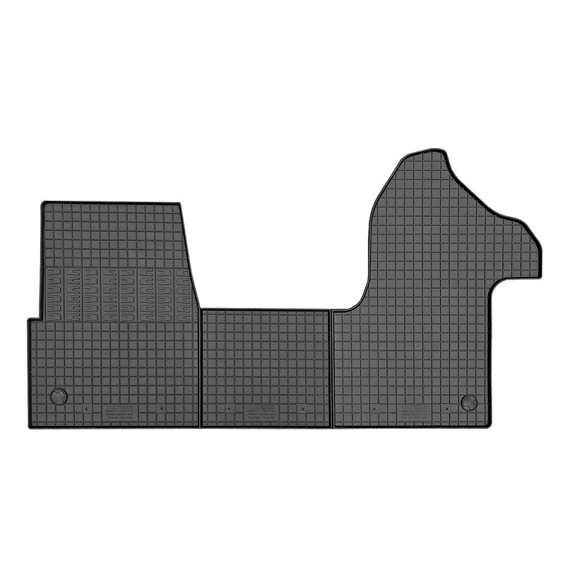 CIKCAR, Gummimåtter, Passer til Renault Master IV 2024- & Nissan Interstar 2024-, 3 dele med fastgøringssystem