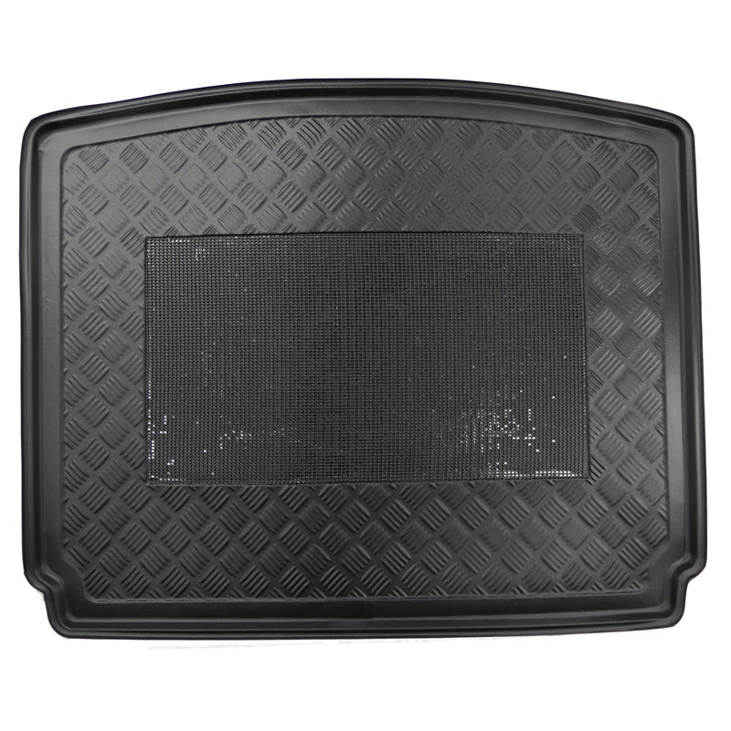 AutoStyle, Kofferraumwanne Anti-Rutsch passend für Jeep Compass (MX) 2017- (Höhe Ladeboden), Kunststoff, Grau