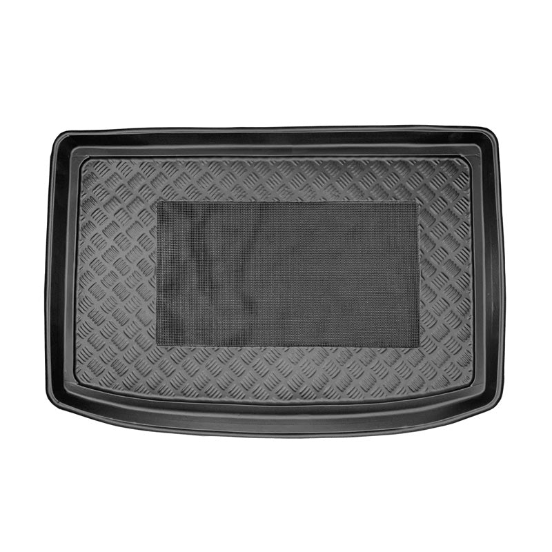 AutoStyle, Kofferraumwanne Anti-Rutsch passend für Kia Venga 2009- (höhe Ladeboden), Kunststoff, Grau