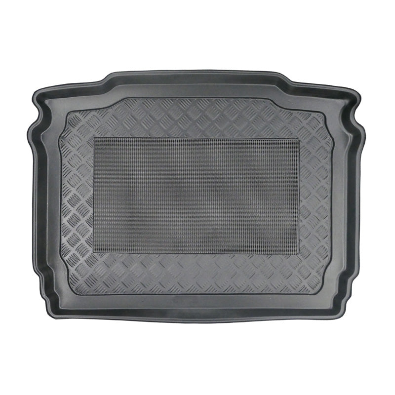 AutoStyle, Kofferraumwanne Anti-Rutsch passend für Skoda Yeti 2009-2017 (mit Repariersatz), Kunststoff, Gummi, Schwarz