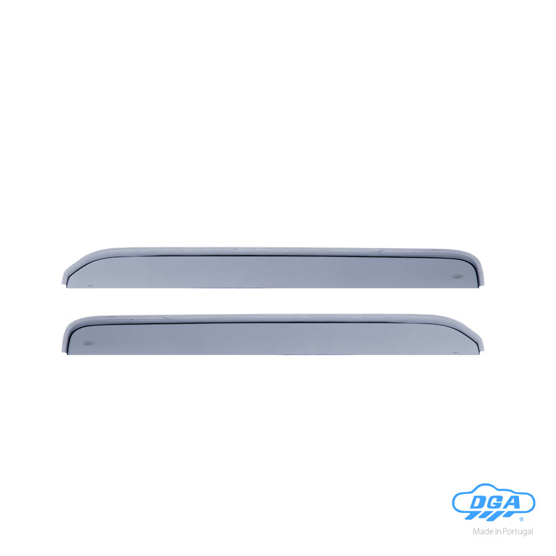 DGA, Vindafvisere, Røgfarvet, 2-pieces, passer til Ford Transit (1986-2000)