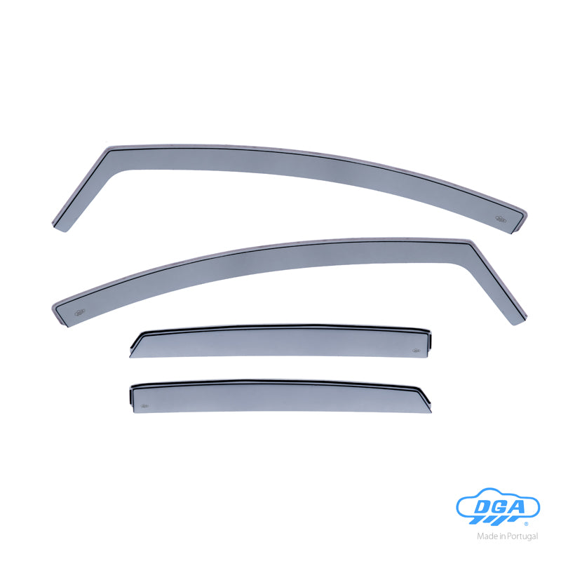 DGA Wind Deflectors Set suitable for Ford Focus III Sedan/HB 5-doors 2011-2018 (4-pieces)