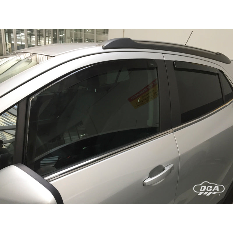 DGA Wind Deflectors Set suitable for Opel Mokka & Mokka X (J13) 2012-2020 (4-pieces)