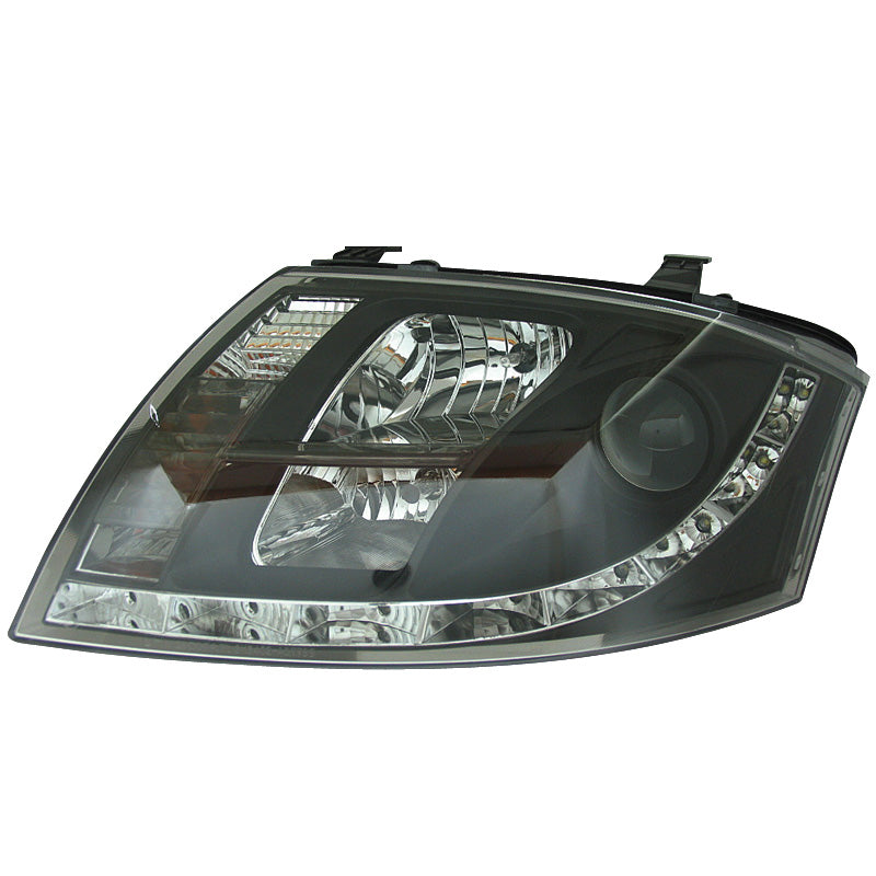 AutoStyle, Satz Scheinwerfer TFL-Look passend für Audi TT 8N 1999-2005 - Schwarz