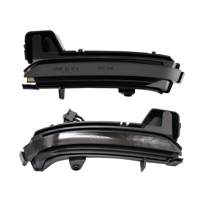 AutoStyle, Satz LED Außenspiegel-Blinker passend für Skoda Karoq 2017- & Kodiaq 2017- - Smoke - inkl. dynamischem Lauflicht, Kunststoff, Rauchgrau, Schwarz