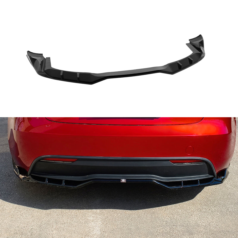 Motordrome, Underlæbe, bag, Gloss Black, passer til Tesla Model 3 Highland (Facelift) (2024-)