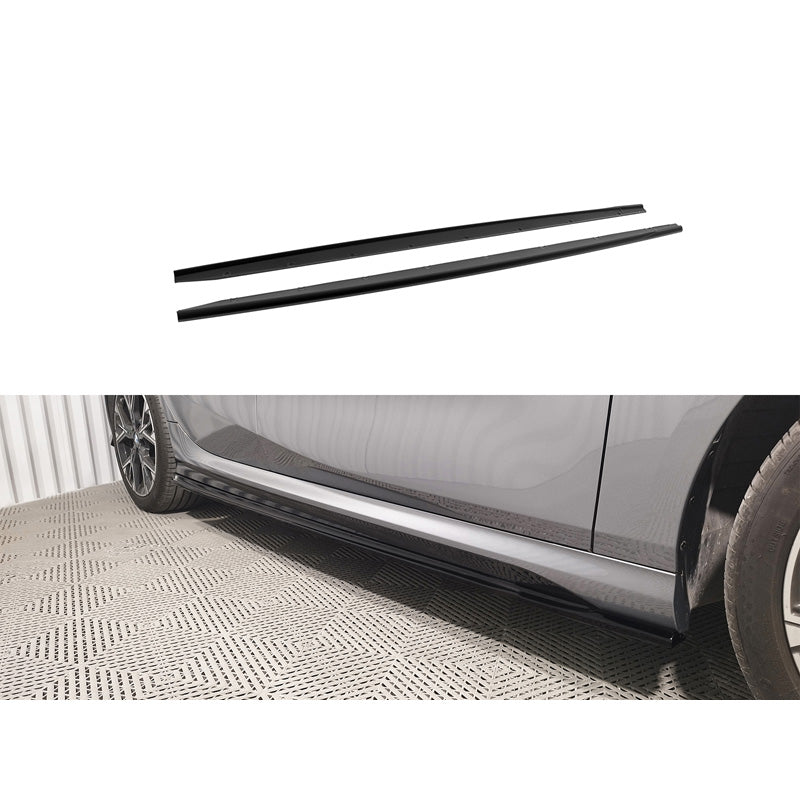Motordrome, Side Skirts V.1, ABS, Passer til BMW 1-Series (F70) M-Sport/M135 2024, Glossy Black