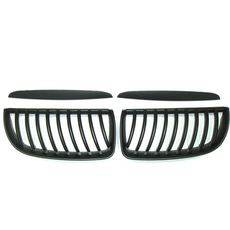 AutoStyle, Matt-Schwarze FrontGrills passend für BMW 3er E90/E91 Limousine/Touring 2005-2008, ABS, Mattschwarz
