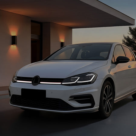 AutoStyle, Sportsgrill med LED-strip, passer til Volkswagen Golf VII (7.5) HB/Variant Facelift (2017-2020)