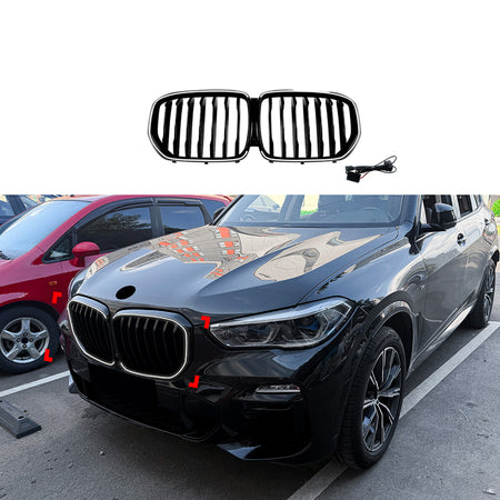AutoStyle, Sportsgrill med LED-indramning, passer til BMW X5 (G05) (2018-2022)