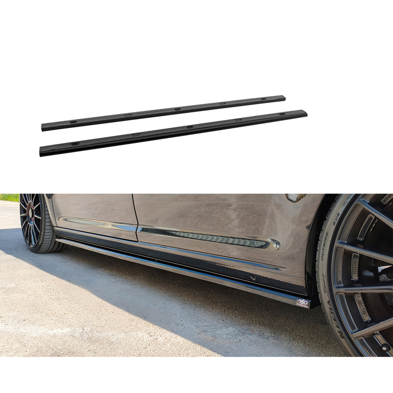 Motordrome Set side skirts suitable for Volkswagen Caddy 2015-2020 (ABS Glossy black)