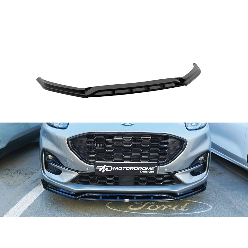 Motordrome, Frontspoiler, ABS Gloss sort, Passer til Ford Puma ST-Line 2019-, Sporty aerodynamisk design