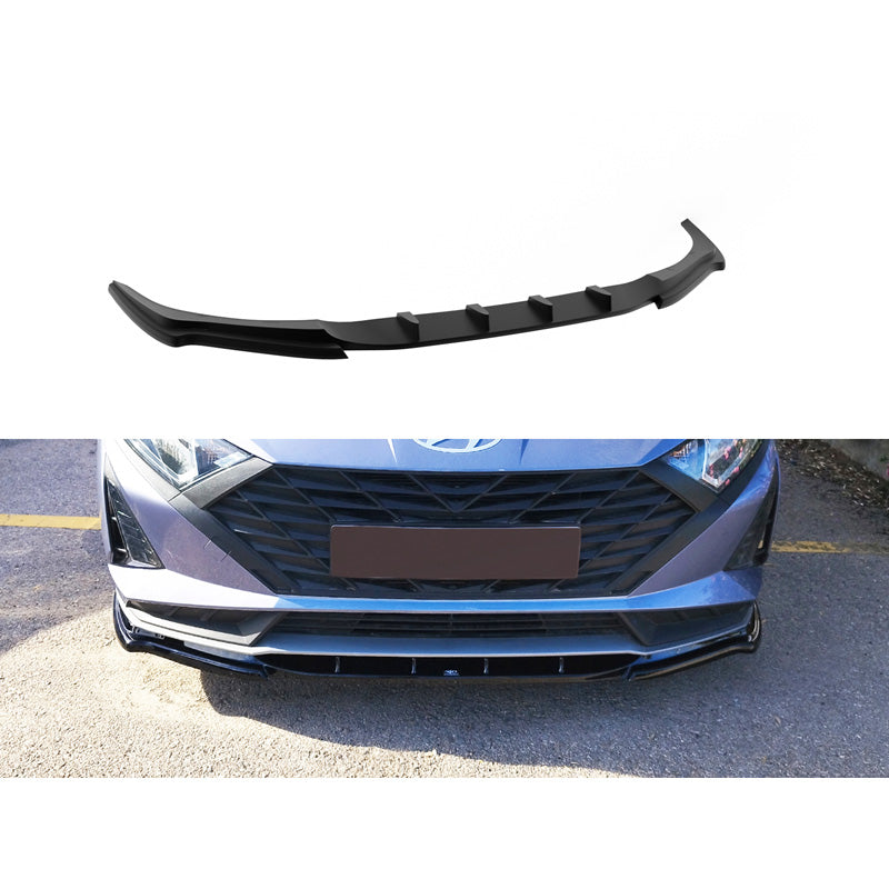 Motordrome, Frontspoiler, ABS Glossy sort, Passer til Hyundai i20 III Facelift (excl. N / N-Line) 2023-