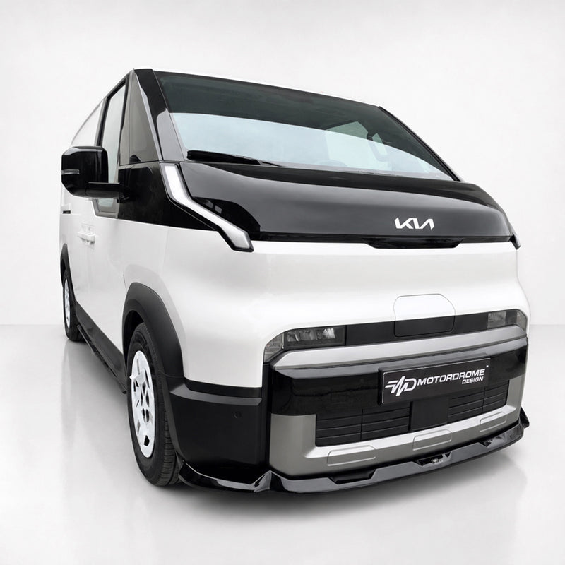 Motordrome, Frontspoiler, Blank sort, passer til Kia PV5 Cargo & Passenger (2025-)