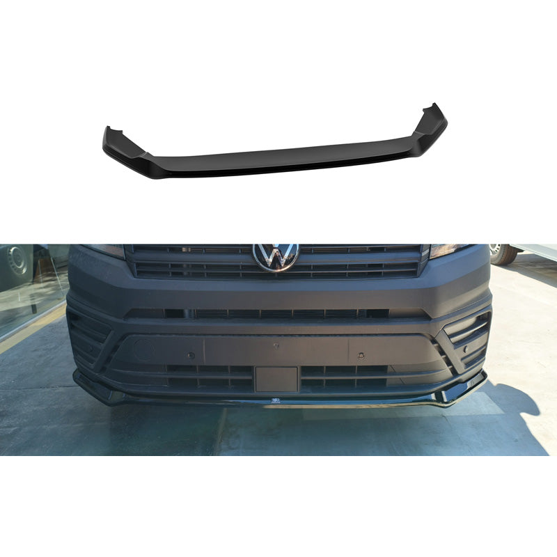 Motordrome Front spoiler suitable for Volkswagen Crafter II 2016- & MAN TGE 2017- (ABS Gloss Black)
