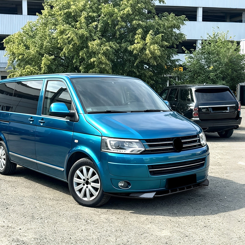 AutoStyle, Frontspoiler, Blank sort ABS, 3-styk, passer til Volkswagen Transporter T5.1 (2010-2015)
