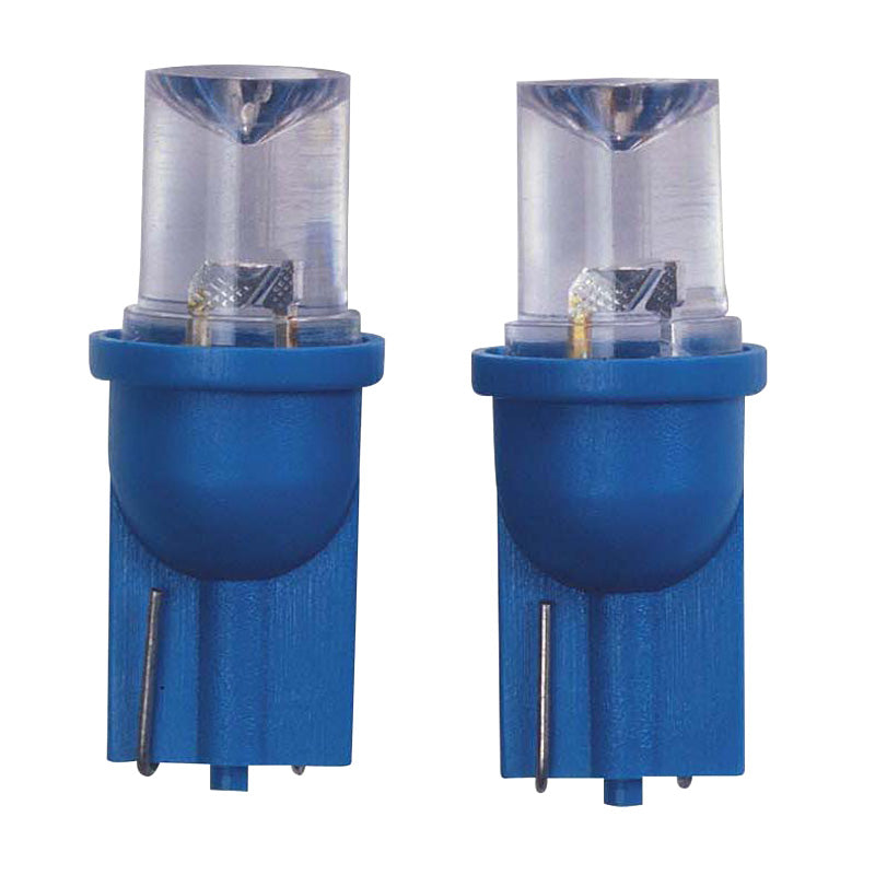 AutoStyle, T-8 LED Leuchtmittel 12V Blau Wide-Angle, Satz à 2 Stück