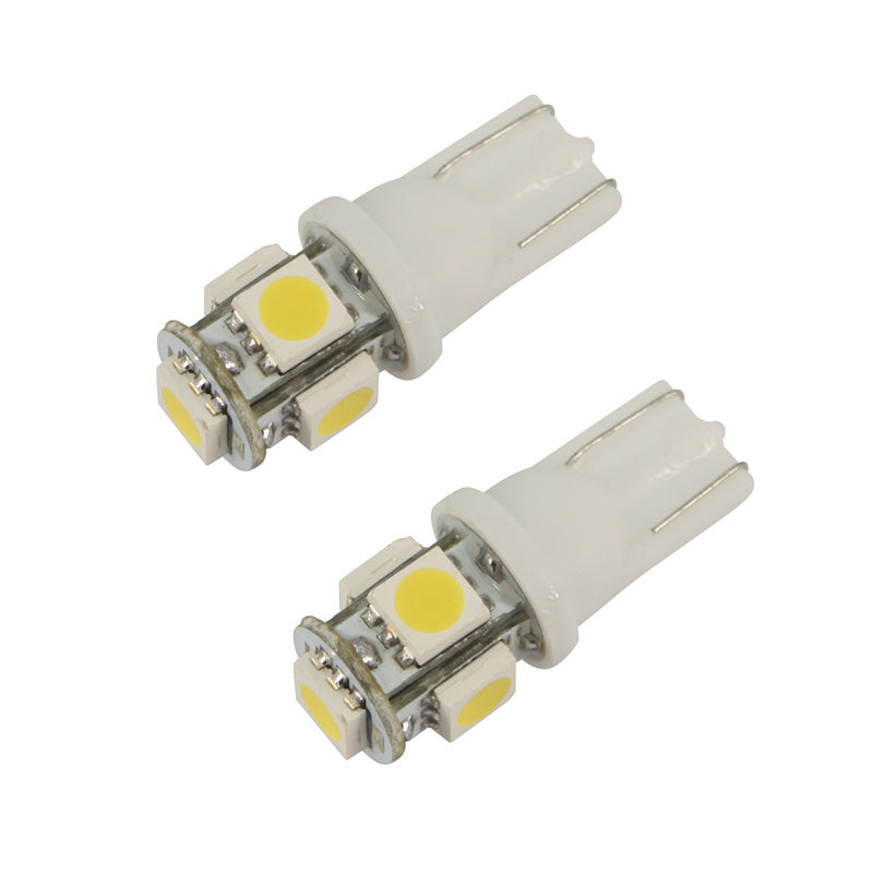 AutoStyle, 5Q T-10 LED Leuchtmittel 12V Xenon-Optik Gelb, Satz à 2 Stück (5050-3 chips)