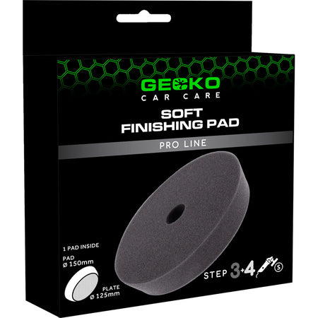 Gecko, Polishing Pad Soft Black, 150mm, 1 stk.