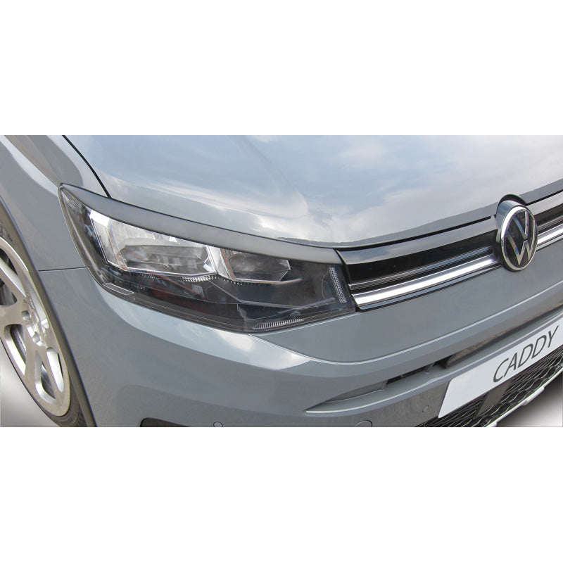 RGM, Øjenskygger, ABS-plast, Sort, Passer til Volkswagen Caddy V 2020- (Halogen)