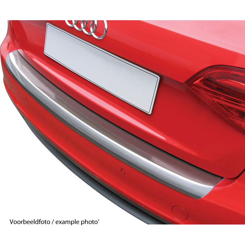 RGM ABS Rear bumper protector suitable for Renault Clio MK4 5 doors 2012-2019 'Brushed Alu' Look