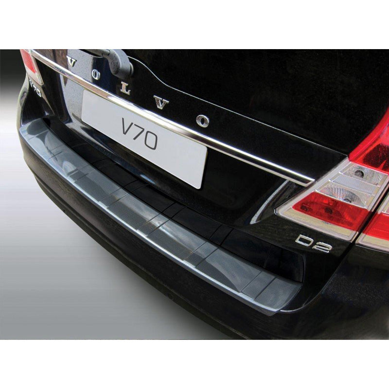 RGM, ABS Heckstoßstangenschutz passend für Volvo V70 2013-2016 (exkl. XC70) Ribbed Karbon Look, Carbon