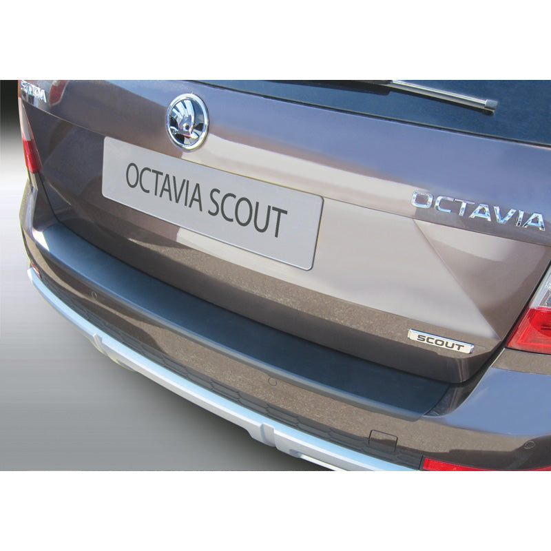 RGM, ABS Heckstoßstangenschutz passend für Skoda Octavia Scout Kombi 6/2013-4/2017 Schwarz, Mattschwarz