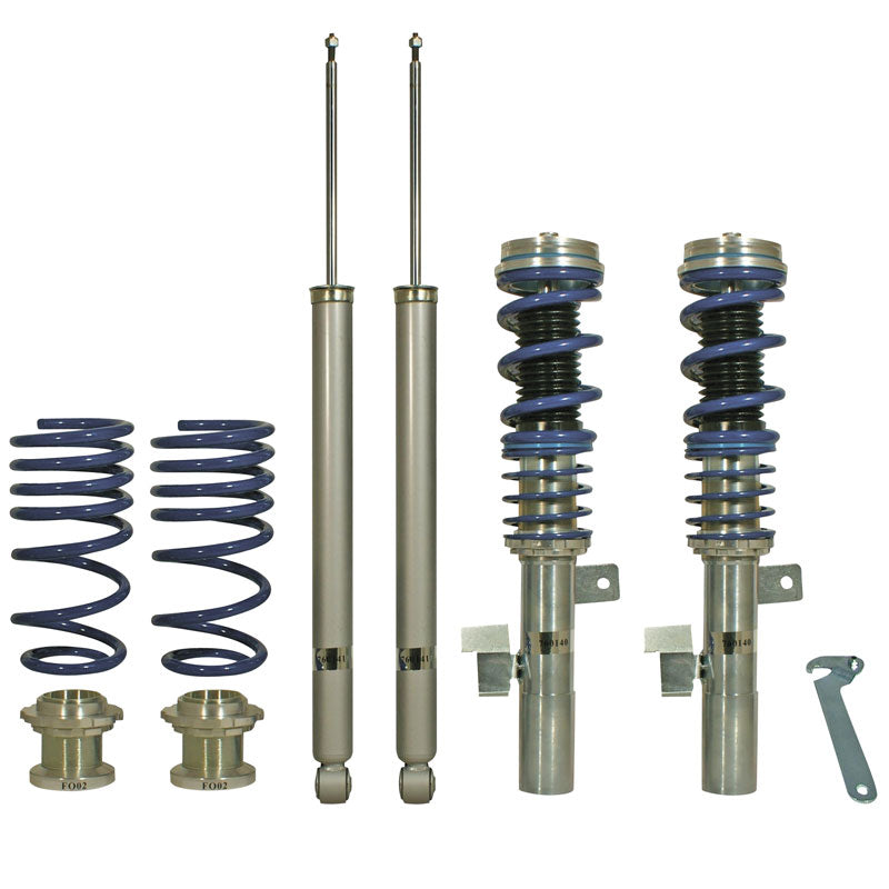 Bonrath, Gewindefahrwerke passend für Volvo C30 1.6-2.5 T5 2006-, Stahl, Aluminium, Blau